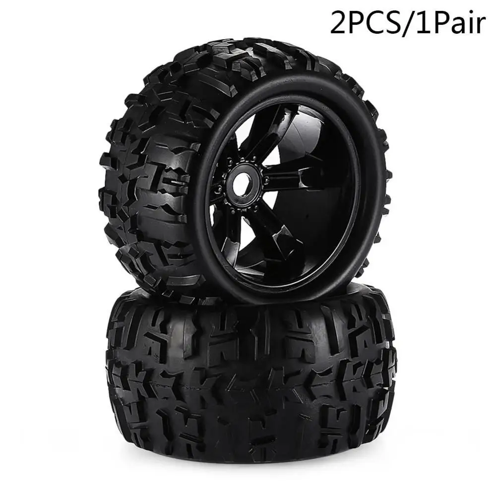 2PCS Black Радиоуправляемая машина внедорожника 1/8 для Monster Truck Bigfoot шины 17 мм шестигранные колеса 2 шт/4 шт игрушечная автомобильная шина - Цвет: 2PCS Black