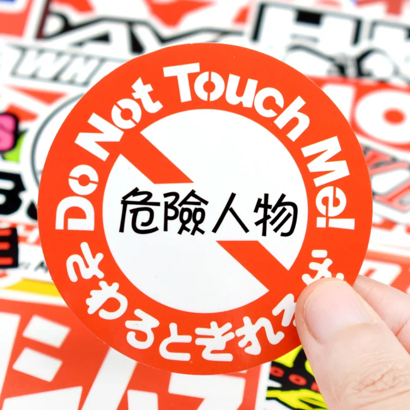 

100 PCS Racing Car Stickers Graffiti JDM Car Modification Waterproof Sticker for Motorcycle Bicycle Helmet Motor Suitcase Laptop