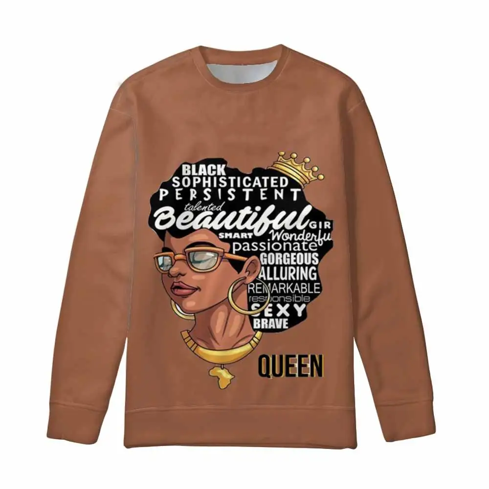 FORUDESIGNS/женские толстовки, черные, художественные, африканские, для девочек, с принтом, пуловеры, худи, Женская толстовка, толстовки с длинным рукавом, одежда для пар - Цвет: YQ3606-2Z73