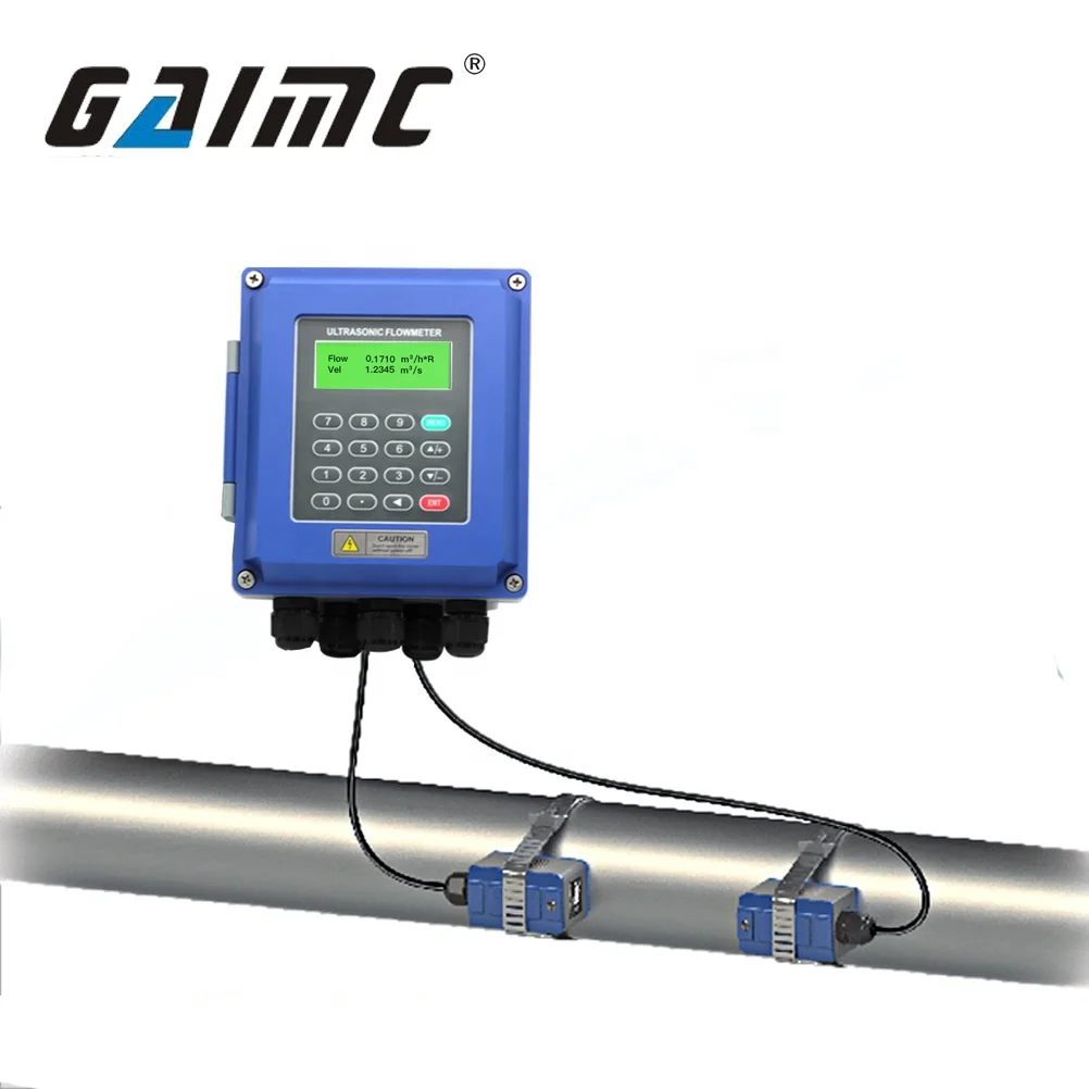 

GUF120A-W RS485 pulse water wall mounted clamp on ultrasonic flow meter