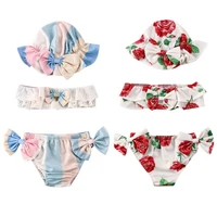 toddler newborn baby girls swimwear 3pcs bikini swimsuit floral swimwear bathing suit children bikinis