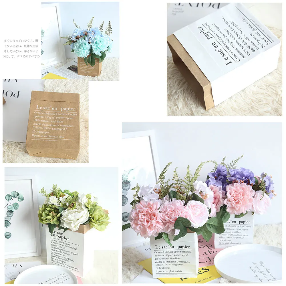 Корзина для сушеных растений сделай сам Свадебный пакет из крафт бумаги