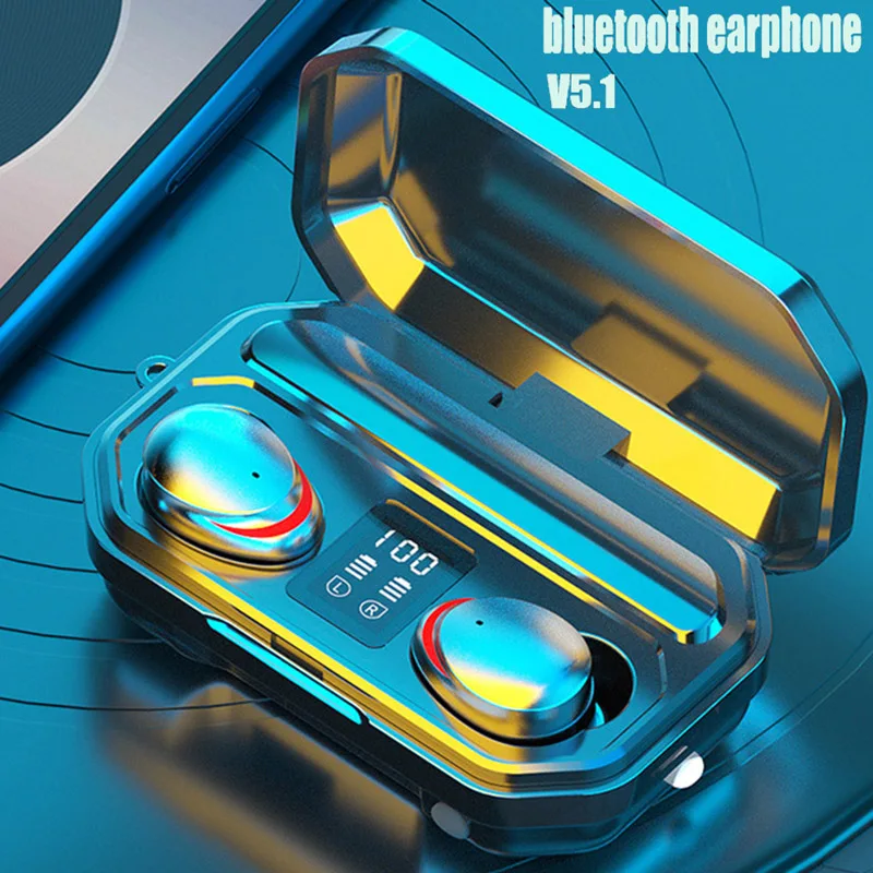 9D наушники с шумоподавлением Bluetooth 5 1 TWS Водонепроницаемые Наушники Беспроводные