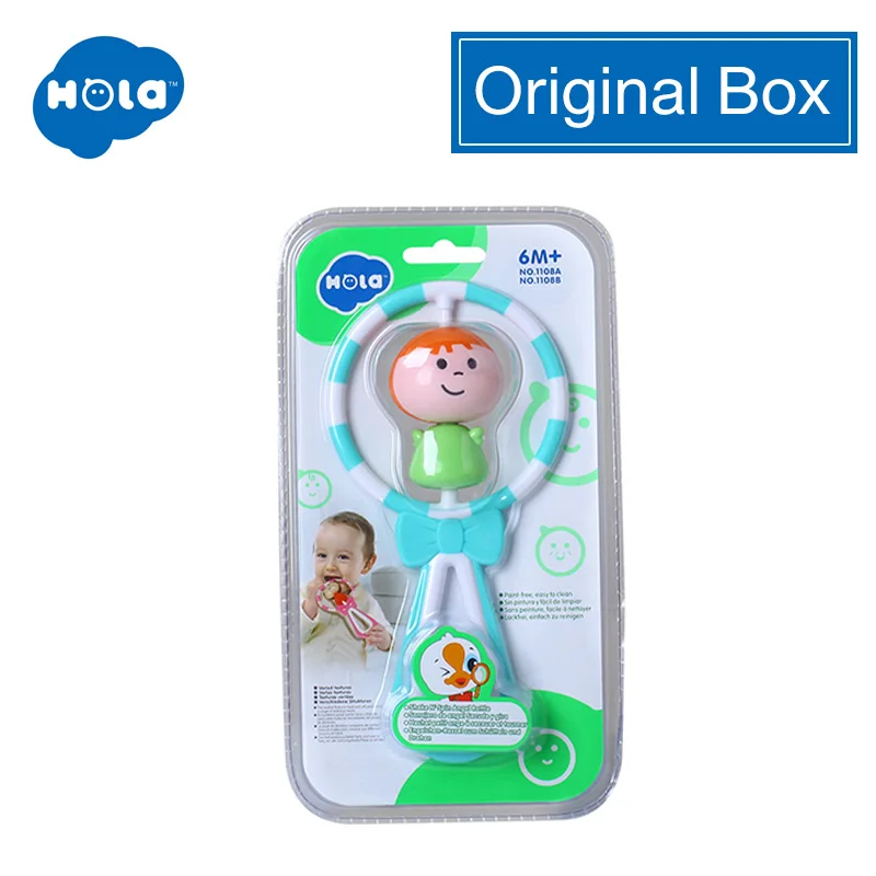 ORIGINAL BOX HOLA игрушки 1108 Ангел погремушка для детей подарок - Цвет: ORIGINAL BOX