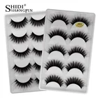 Shidhangpin ресницы 1 коробка накладные ресницы 3d норковые ресницы 25 мм ресницы натуральный макияж cilios maquiagem