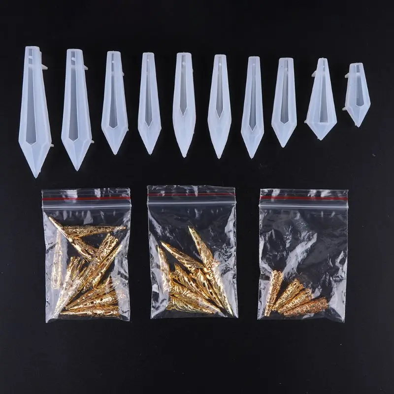 

1 Set resin mold DIY Handmade Pendant Jewelry Mold UV Resin Epoxy Mould Crafts Making Soft Silicone Molds Gifts