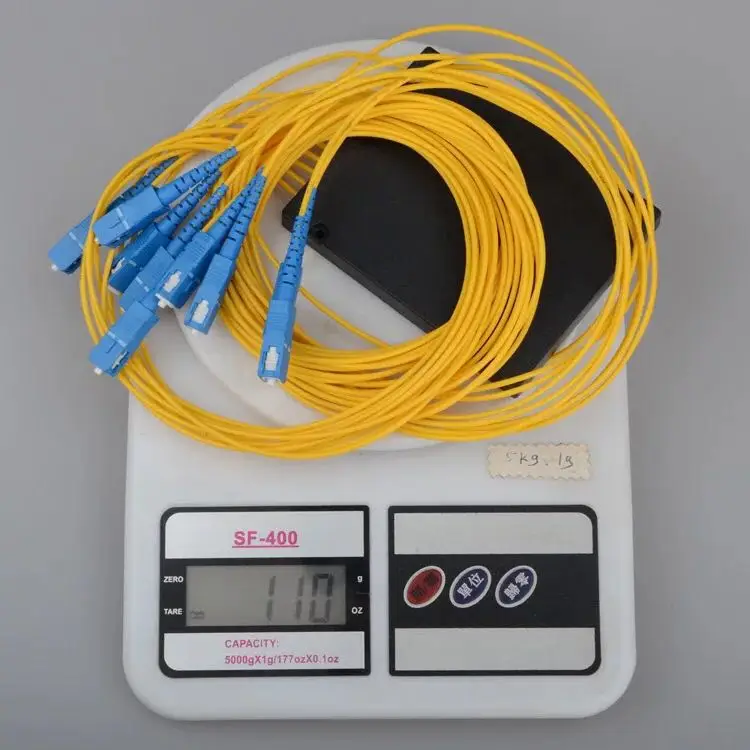 Бесплатная доставка FTTH FBT PLC волоконно оптический сплиттер 1x8 PLCFiber SC/UPC 1X8