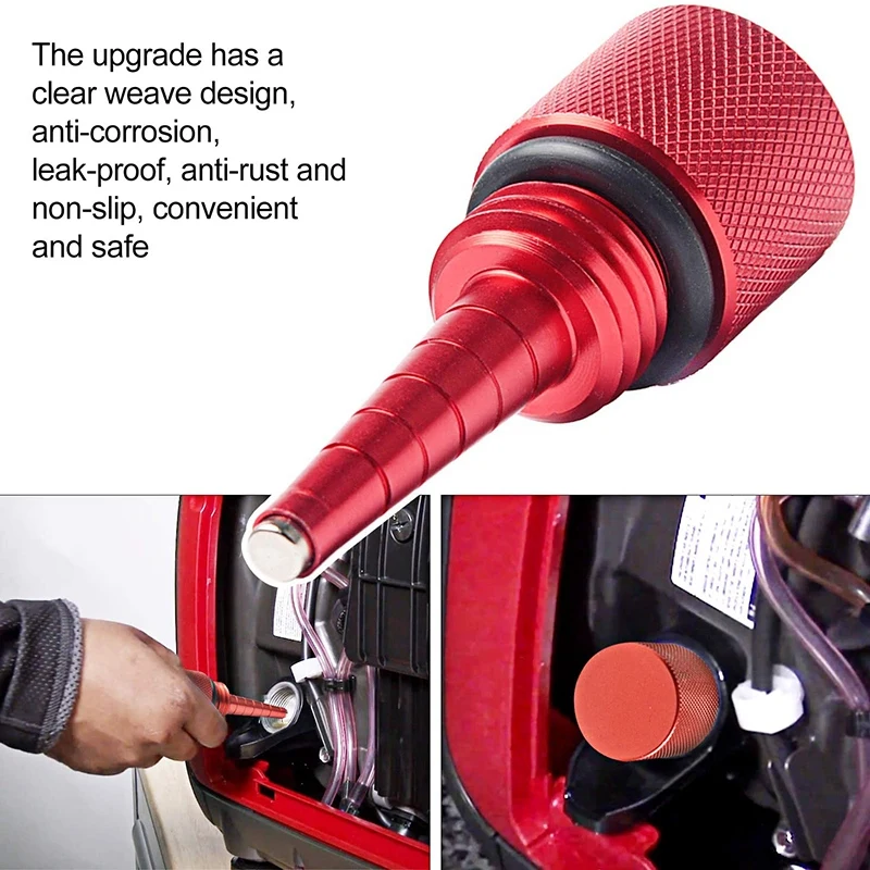 

Aluminum Run Gas Cap Mess Free Oil Changes Funnel, Magnetic Oil Dipstick Oil Dip Stick for Honda Generator EU2000I