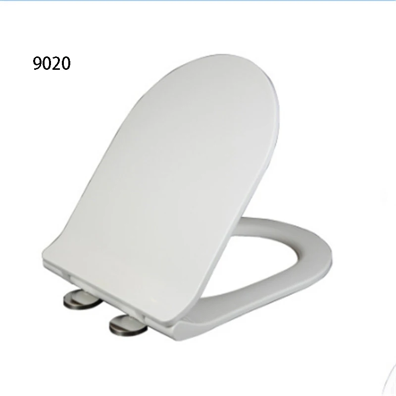 Круглая Универсальная крышка для унитаза с медленным закрытием комплект крышкой