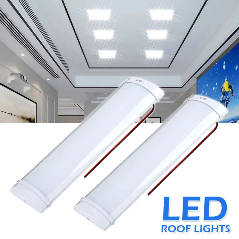 

Roof Ceiling Car Interior Strip Lights With Bright Ligh 2pcs 1500 Lumens