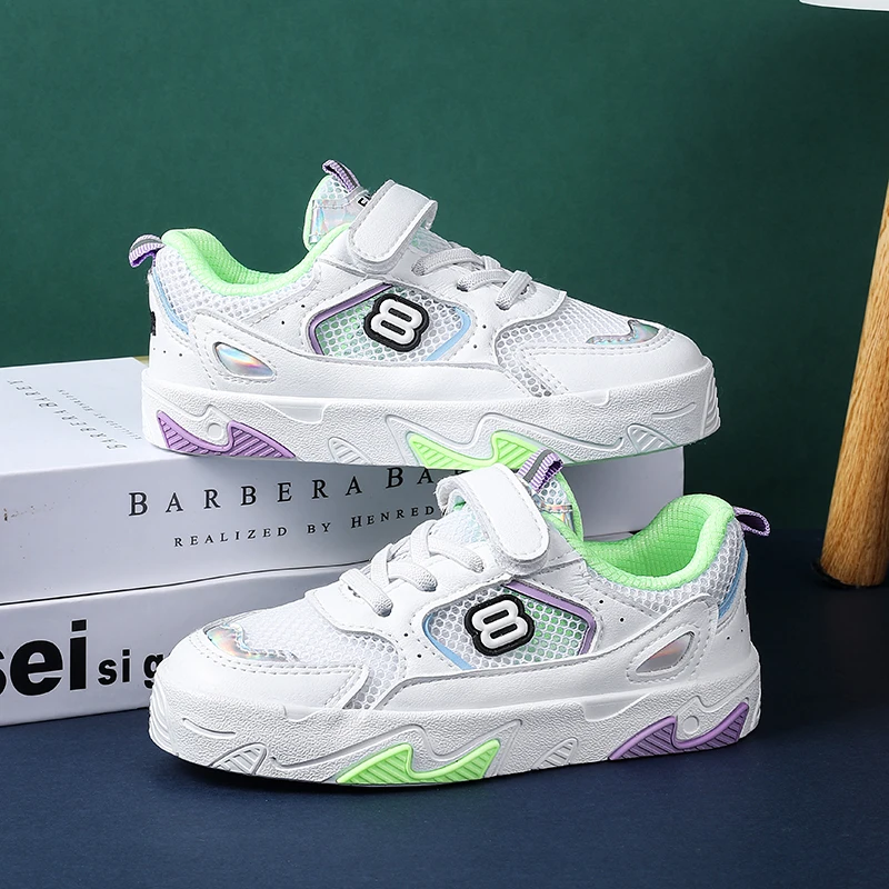 

2021 New Fashion Boys Casual Shoes Summer Children Breathable Anti-Skid Outdoor Sneakers Kid Mesh Sport Footwear Student Korean