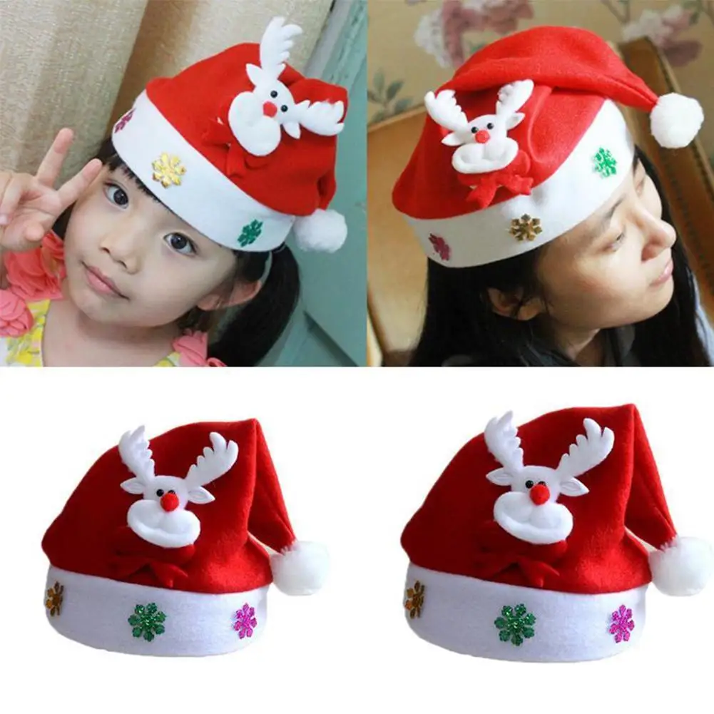 

Christmas colorful glowing knitted hat B3Q2
