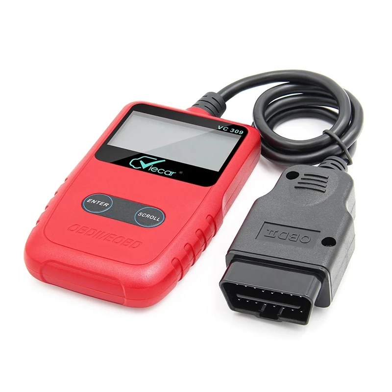 Viecar V309 OBDII EOBD Diagnostic Scanner VC 309 OBD OBD2 Diagnosis Tool Support For SAE J1850 Protocols |