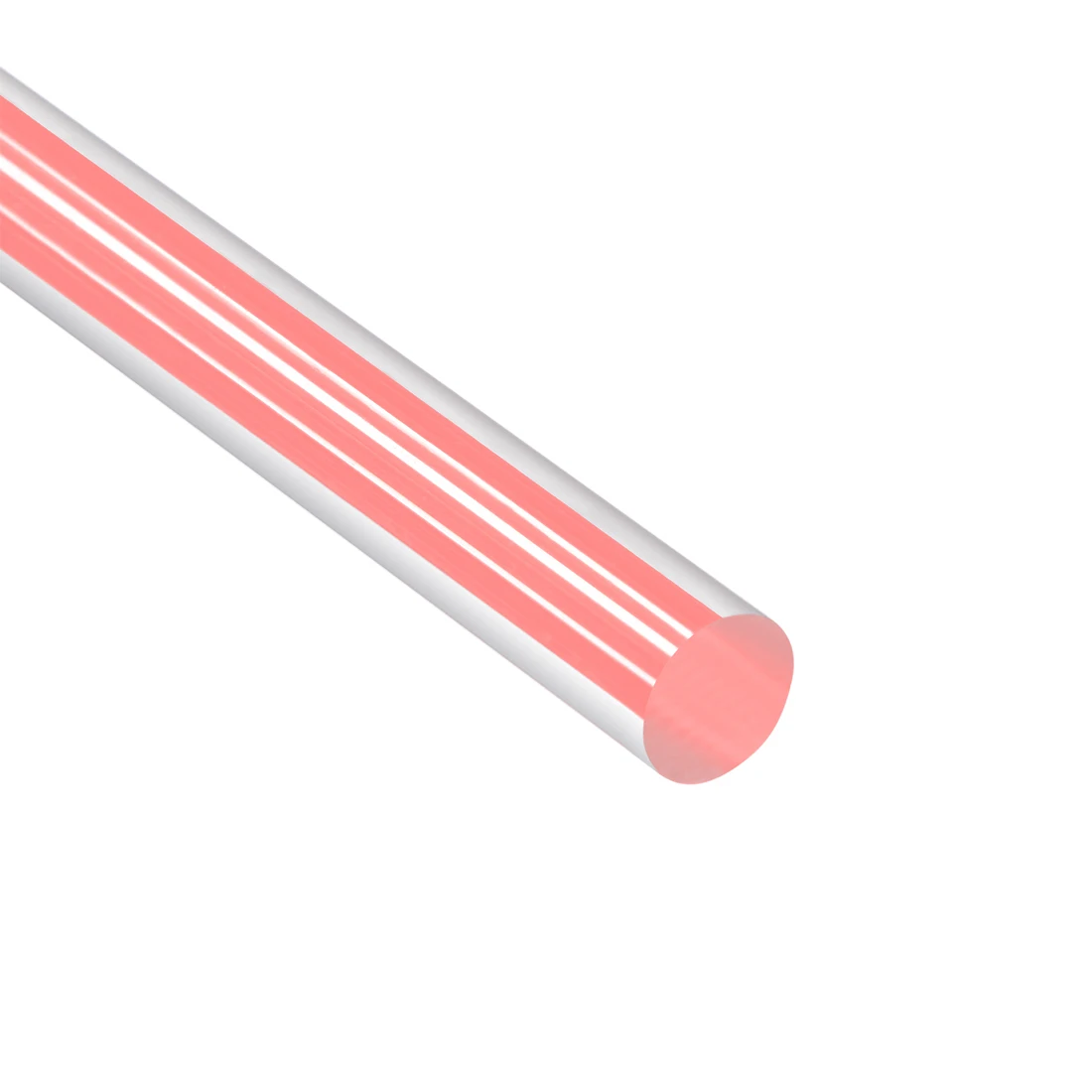 

uxcell 6mmx250mm Straight Pink Line Solid Acrylic Round Rod PMMA Bar 4pcs