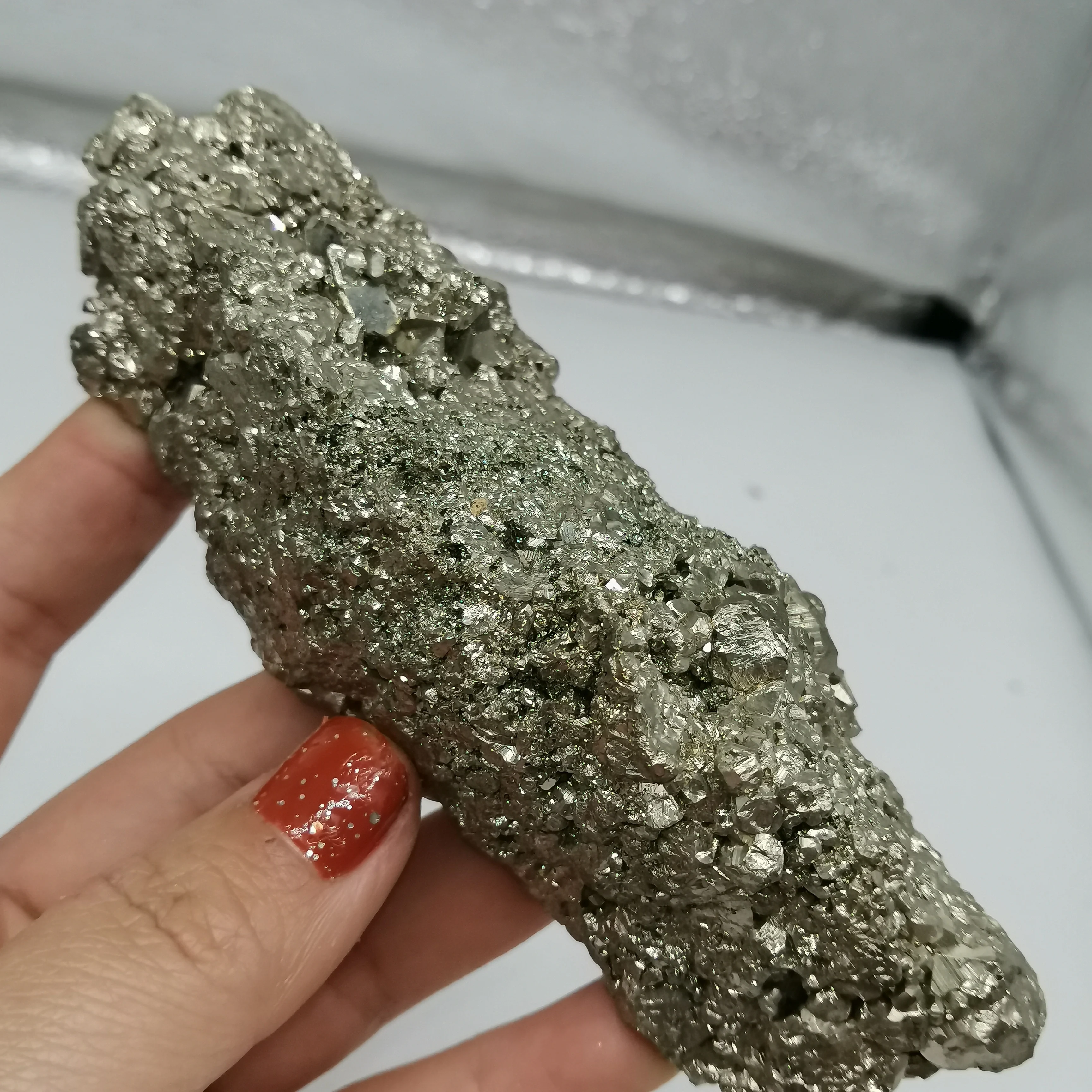 272 г натуральный исцеляющий Chalcopyrite образец характеристика детали украшения