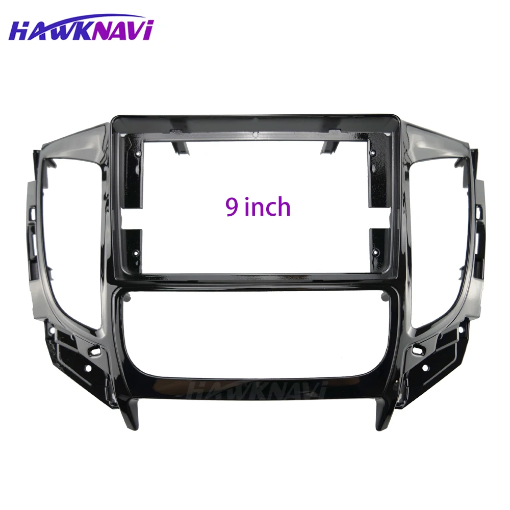

9 Inch Car Radio Frame for Mitsubishi Triton 2015 2Din GPS Audio Fascia Stereo Plate Auto Mounting Dash Trim Kit No Gap