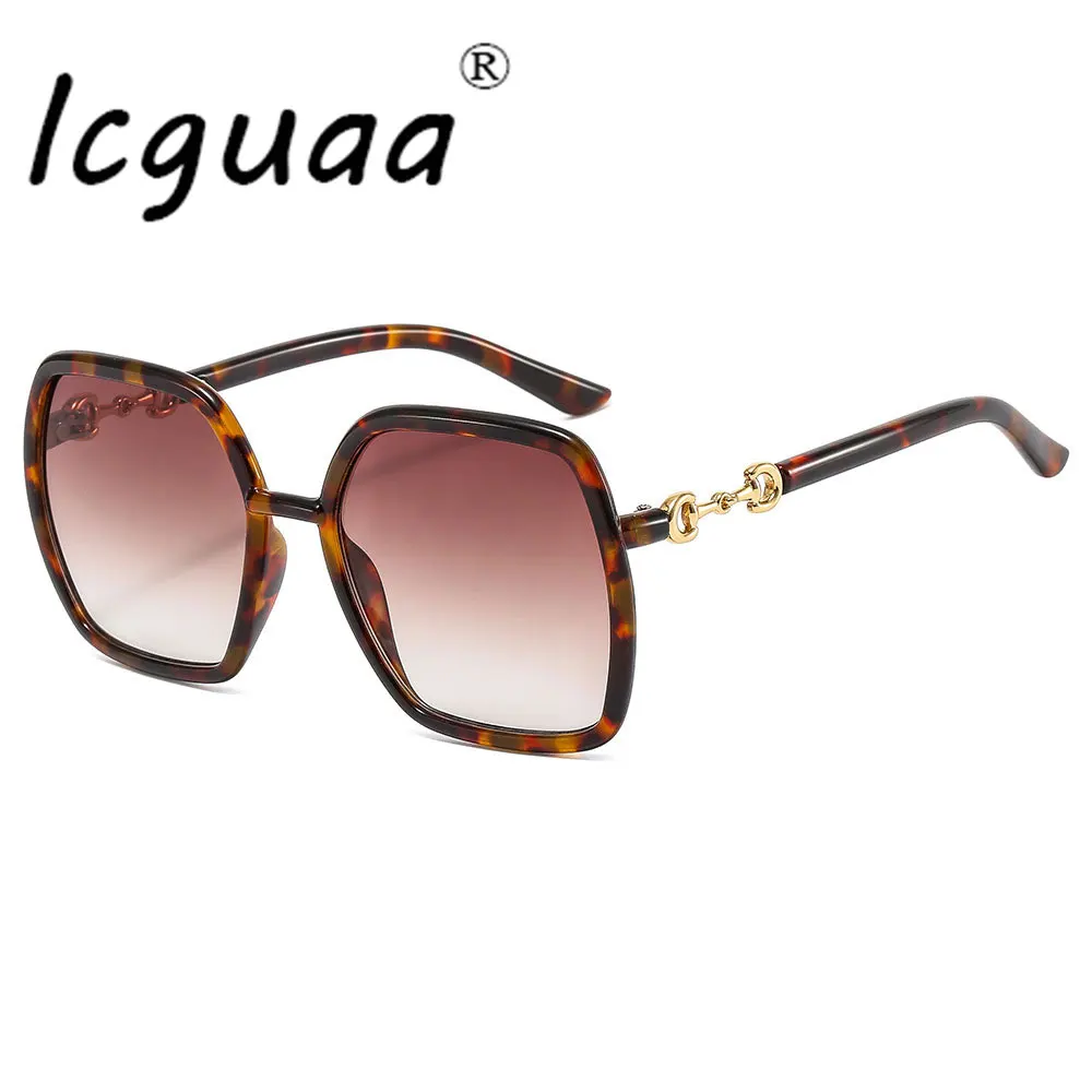 

Большие Квадратные Солнцезащитные очки неправильной формы с оптической оправой брендовые дизайнерские женские уличные мужские очки для в...