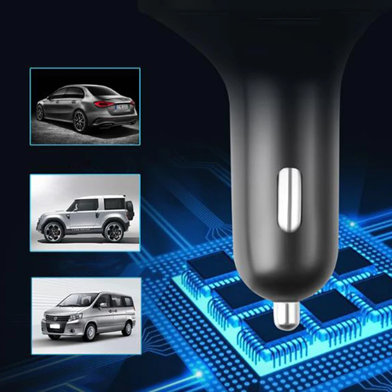 

1pcs Bluetooth Car FM Transmitter MP3 Player Hands Free Radio Adapter USB Charger Car Accessories