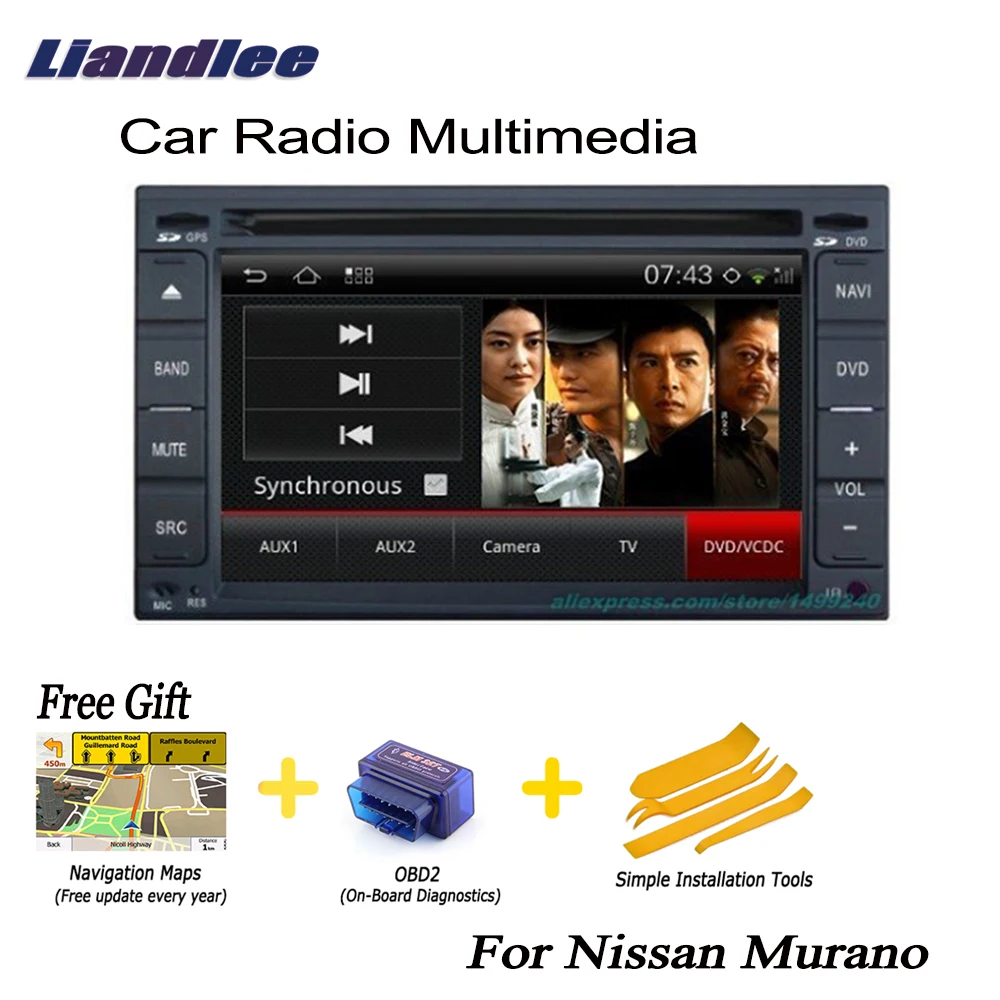 Liandlee 2 Din Автомобильный Android GPS навигация карты для Nissan Murano 2002 ~ 2007 радио CD DVD плеер