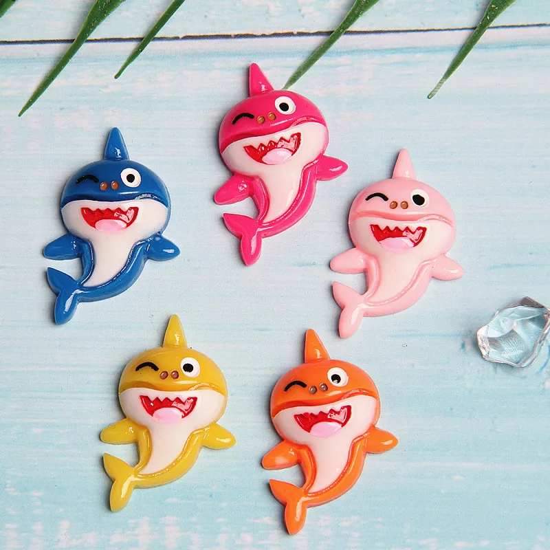1 шт. Slime Подвески в виде акулы кит дельфин клейкие аксессуары бусы расходные
