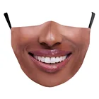 Новая забавная с большими белыми зубами рот Косплэй Для женщин маски унисекс уход за кожей лица-Защита Велоспорт пятна дышащие взрослые маска к Хэллоуину