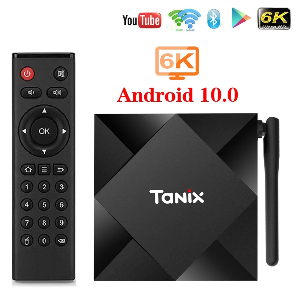 

Приставка Смарт-ТВ Tanix TX6S, 4 + 32/64 ГБ, 4 ядра, 2/8 ГБ