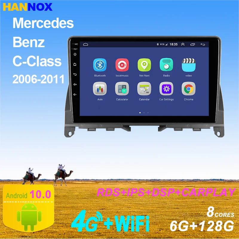 9inch 2 Din 4g Wifi Car Multimedia Player Android10 1 Wifi Gps Autoradio For Mercedes Benz C Class 3 W204 S204 2006 2007 2011 Car Multimedia Player Aliexpress