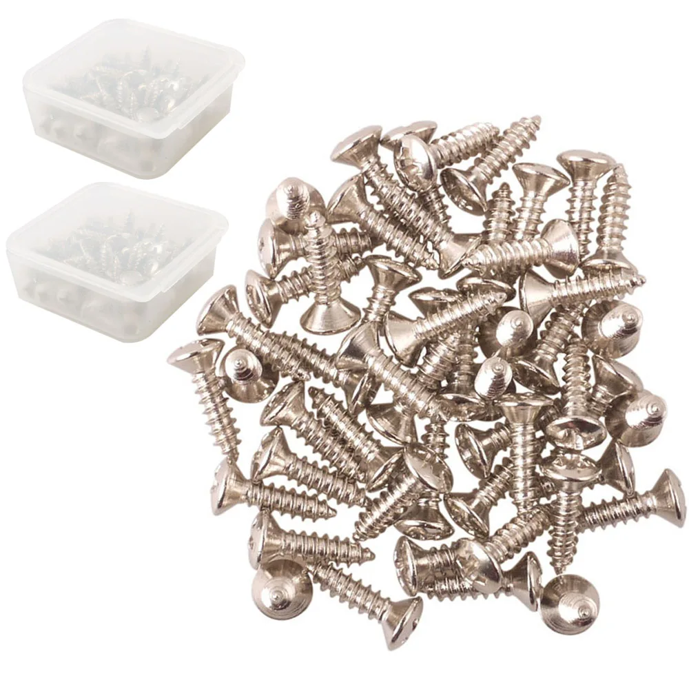100 stücke großhandel elektrische gitarre bass gitarre schlagbrett schrauben chrom nickel farbe 312mm für schlagbrett platte montieren