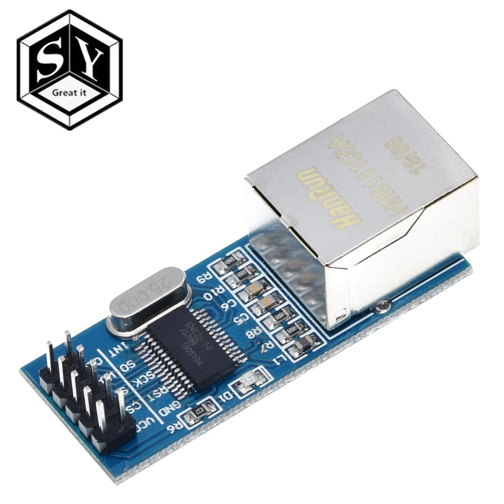 1 шт. Great IT ENC28J60 Ethernet LAN сетевой модуль SPI порт для Arduino 51LPC AVR ARM PIC