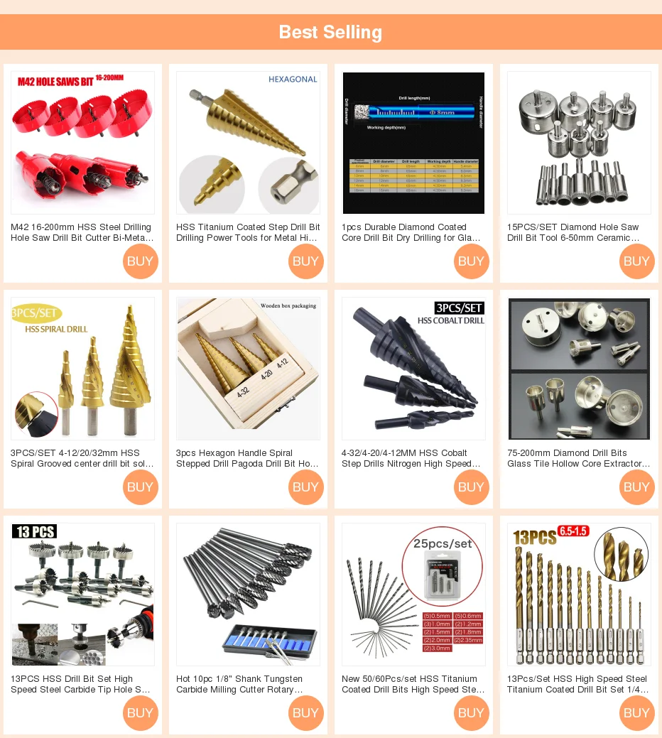 M42 16-200mm HSS Steel Drilling Hole Saw Drill Bit Cutter Bi-Metal for Aluminum Iron Stainless Steel DIY Wood Cutter Drill Bits
