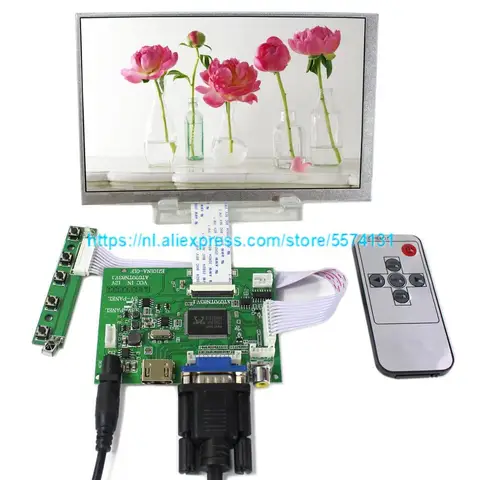 7-дюймовый AT070TN83 V.1 ЖК-дисплей + сенсорный экран HDMI монитор плата драйвера аудио контроллер VGA 2AV для Raspberry Pi
