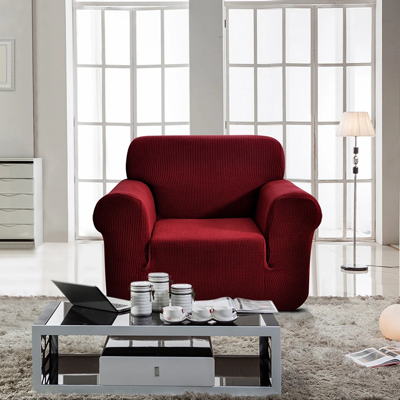 Облегающий эластичный чехол для мебели гостиной с высоким эластичным покрытием