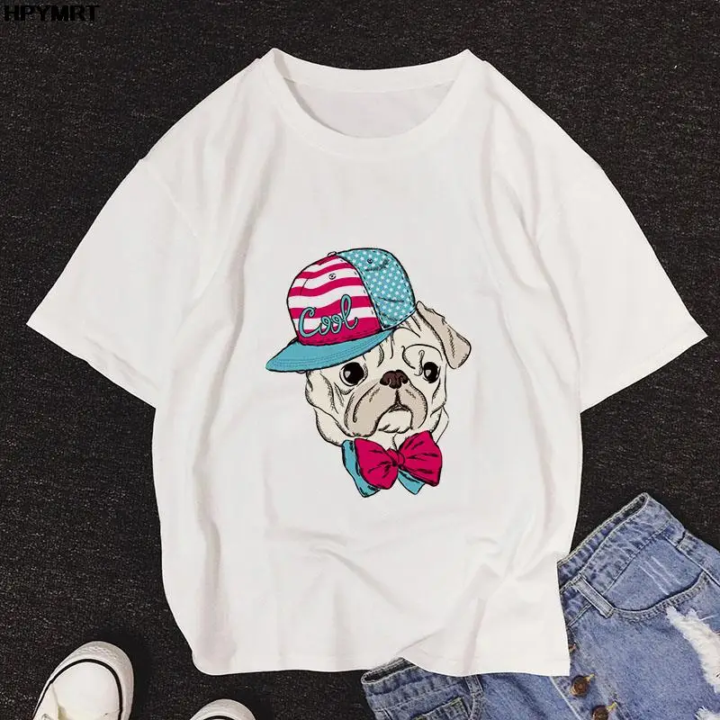 

Женская одежда, крутая мультяшная одежда с собакой для девушек в стиле 90-х, женская летняя одежда, футболка с коротким рукавом и принтом, жен...
