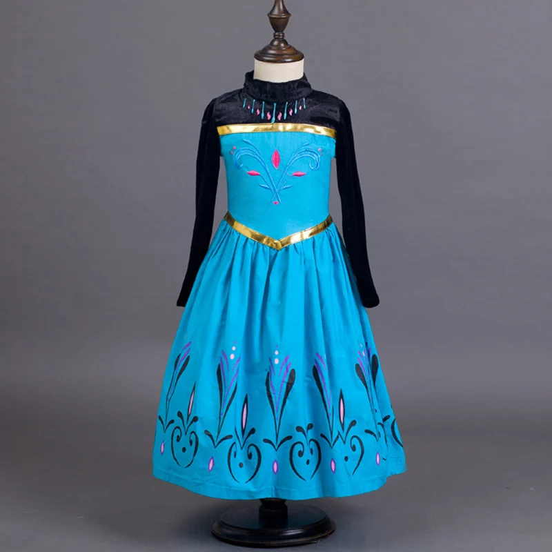 Обувь для девочек принцессы Анны из мультфильма Холодное сердце платье в