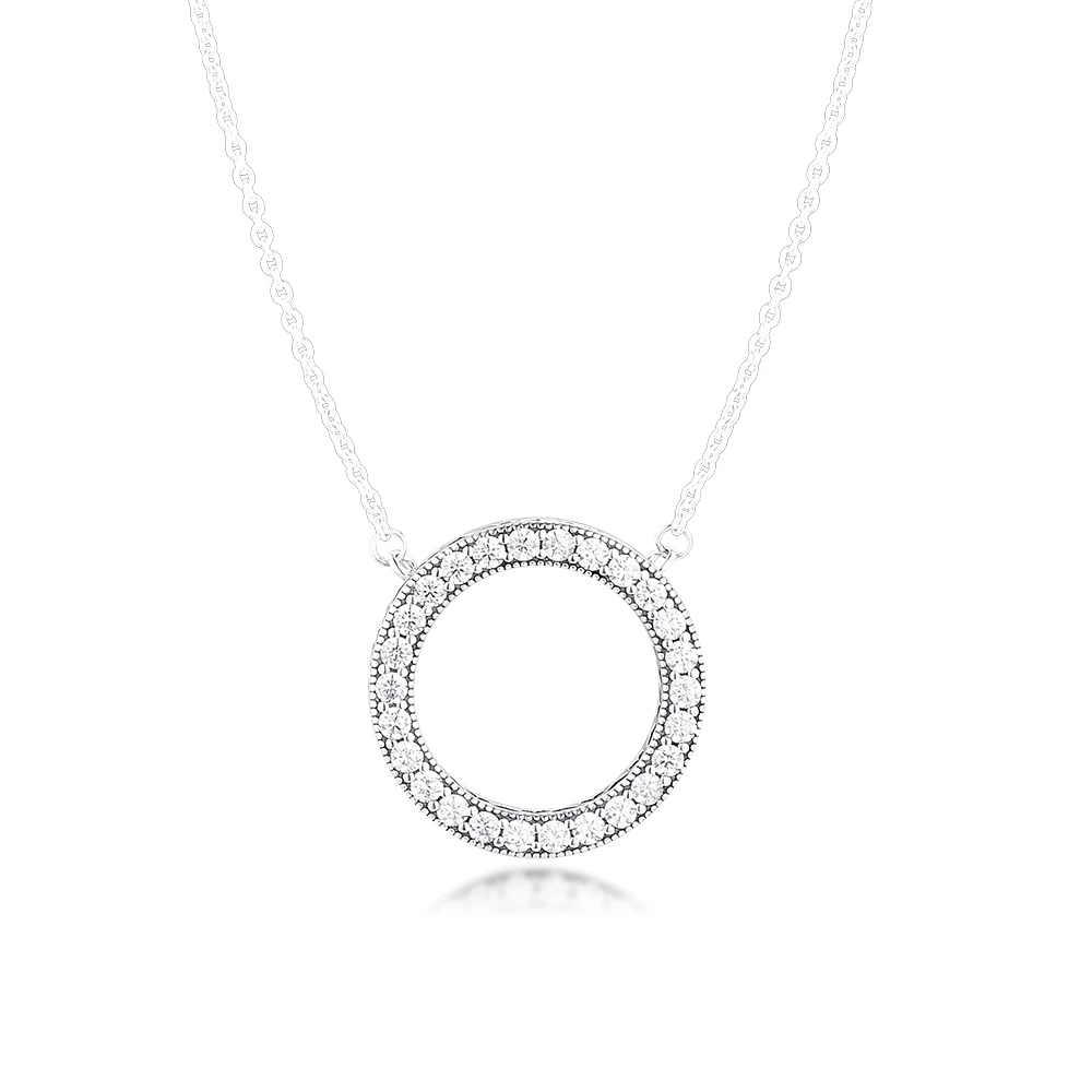 100% 925 Sterling-Silver-Jewelry Hearts of Signature Necklaces Free Shipping | Украшения и аксессуары