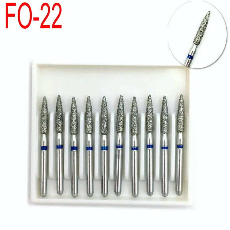1 коробка стоматологических алмазных Бур Средний FG 6 мм для высокоскоростного
