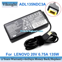 genuine adl135ndc3a 20v 6 75a ac adapter for lenovo t540p charger 135w ideapad y50 t440p w540 36200314 45n0366 45n0361