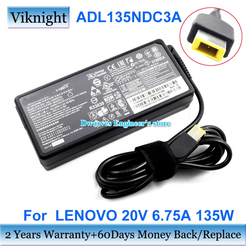 Подлинный ADL135NDC3A 20V 6.75A адаптер переменного тока для Lenovo T540P зарядное устройство