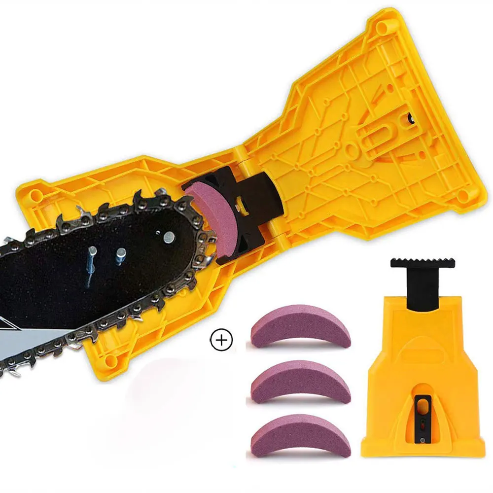 

Chainsaw Teeth Sharpener Portable Sharpen Chain Saw Fast Grinding Sharp Bar-Mount Abrasive Chainsaw Chain Woodworking Tools