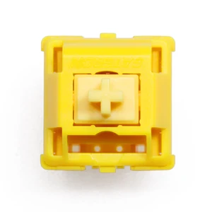 gateron cap gold switch extras 5pin rgb linear 63g mx stem switch for mechanical keyboard 50m gold yellow with acrylic base case free global shipping