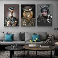 modern abstract animal general lion tiger giraffe posters nordic wall art print canvas painting living room corridor decoration