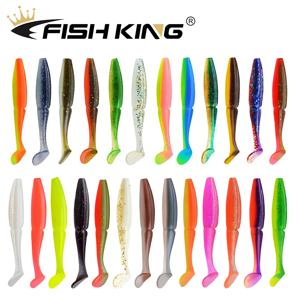 Рыболовная приманка-воблер FISH KING 90 мм 105 мягкая силиконовая для ловли окуня