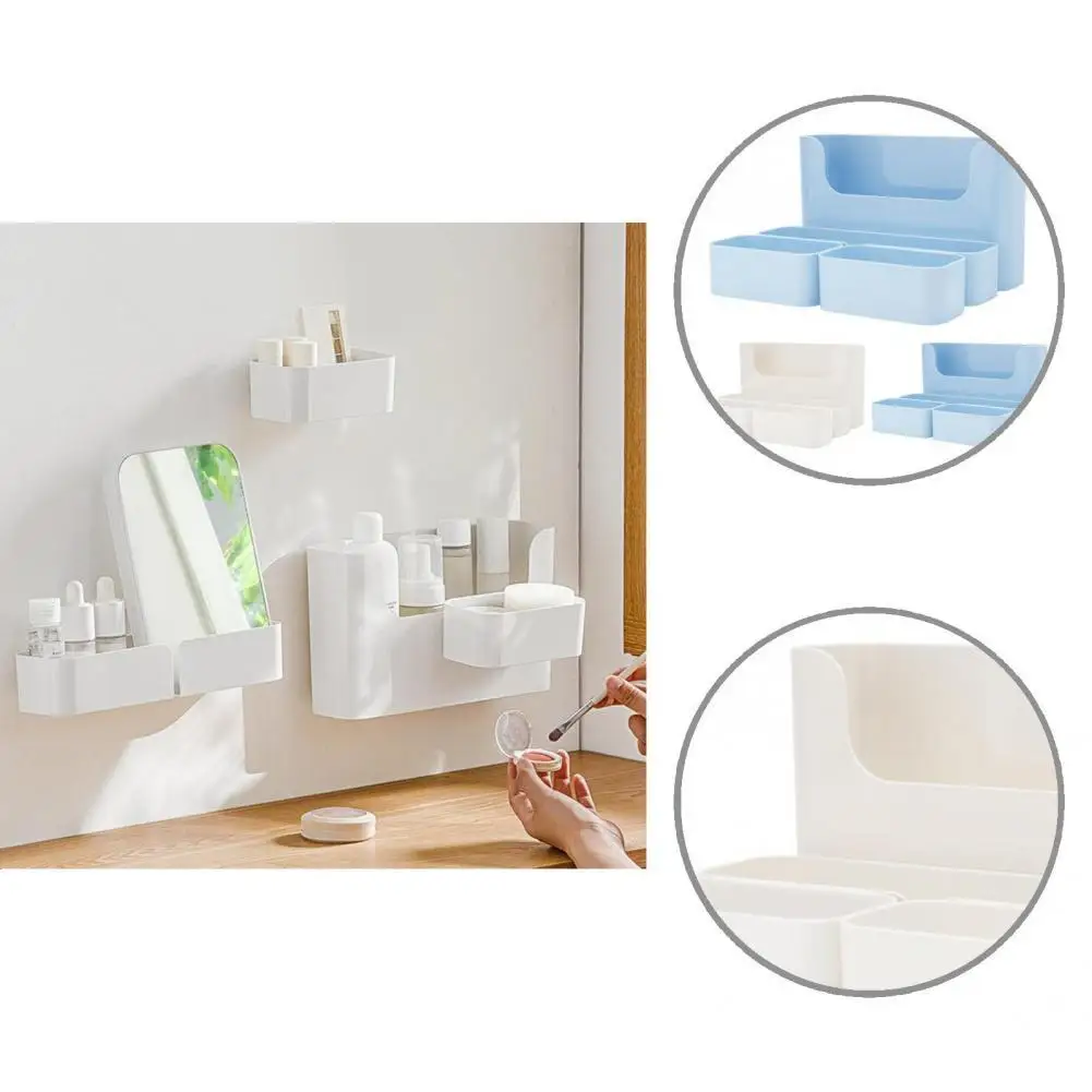 

1 Set Useful High Durability Storage Box Wall Mounted Shelf ABS Tear Resistant