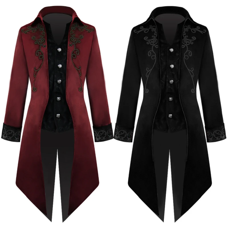 Gabardina Steampunk de Victoria para hombre y mujer, abrigo Vintage de Príncipe, chaqueta Medieval renacentista, disfraz de Cosplay, 2022