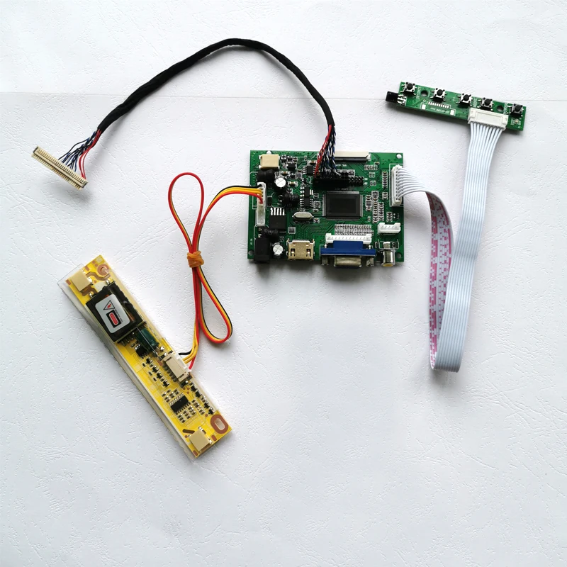 

Fit N154I4/QD15TL08 Laptops LCD Monitor LVDS 30-Pin 15.4" 1CCFL Inverter 1280*800 VGA+2AV Screen Controller Drive Board Kit