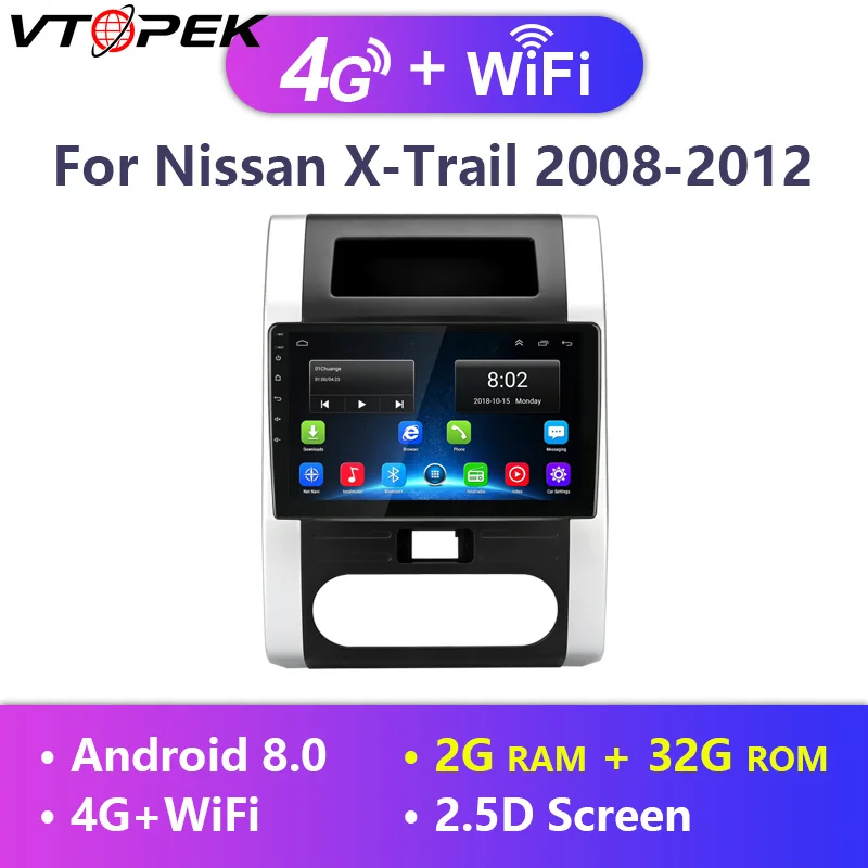 Vtopek 10 &quot4G WIFI 2 Din Android автомобильное радио GPS мультимедийный плеер