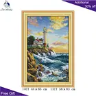 Вышивка крестиком Joy Sunday Lighthouse F683(2), Набор для вышивки крестом с подсчетом и штамповкой, домашнее украшение, маяк, сделай сам