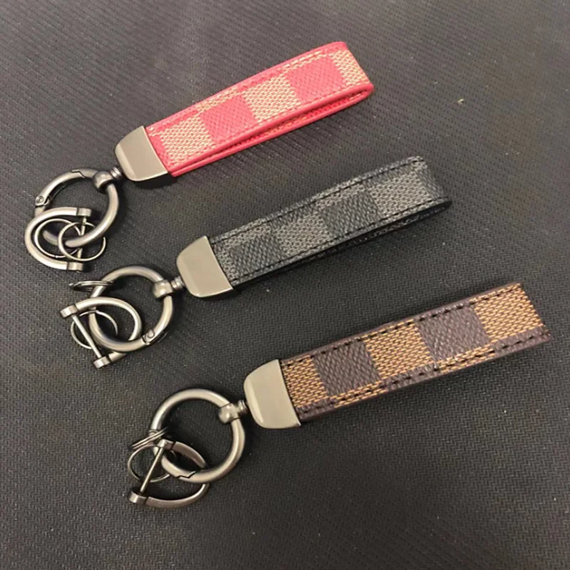 

Keychain men's and women's cars anti-lost high-end lanyard leather cord waistband men and women personality creative simple car