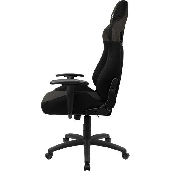 Кресло игровое AEROCOOL Earl AC180 Iron Black на колесиках ткань черный| |