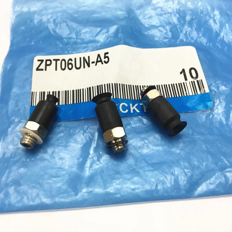 ZPT02US-A5 ZPT02UN-A5 ZPT06UN-A5 ZPT06BN-A6 Вертикальная плоская модель NBR vacuum sucker ZPT series |